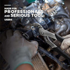 Olympia Tools 12-Inch Tongue and Groove Pliers, Straight Jaw Pliers with Cushion grip, 7 Jaw positions, 2.7" Jaw Capacity