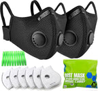 BASE CAMP Prolonged Comfort M Plus Dust Mask, Reusable Respirator Mask with Filter for Woodworking Landscaping Dust Pollen