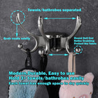 Swivel Coat Hook 2 Pack Heavy Duty Space Saving Towel Rope Hook Wall Mount Triple Swing Arms for RV Bathroom Kitchen Garage,Brushed Nickel