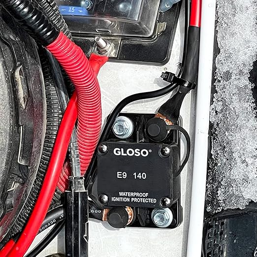 GLOSO Circuit Breaker E97 Auto Reset 25A Surfacce Mount Waterproof IP67 Marine Automotive Truck Hi-Amp (25A)