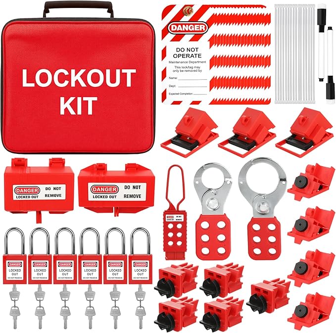 Lockout Tagout Kit，Lock Out Tag Out Kits Electrical，Lockout Kit，Electrical Lockout Tagout Kit，Industrial Lockout Tagout Kit，Lock Out Tag Out，Loto Locks
