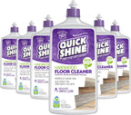 Quick Shine Hardwood Floor Cleaner 27oz, 6Pk| Use in Spray & Vac Mops| Removes Dirt & Scuff Marks| Ready-to-Use, Streak Free, No Rinse| Safer Choice Cleaner| Perfect for Gentle and Effective Cleaning