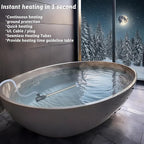 3000W 240V Immersion Water Heater Portable Electric Pool and Hot Tub Submersible Water Heater with Temp Control, WiFi Timer for Bathtub, Baptistry, Swimming pool, above ground pool and Spa