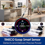 Tineco Floor ONE S7 Steam Cordless Wet Dry Vacuum Steam Mop All-in-One, Floor Washer for Sticky Mess Clean Up on Hard Floors with Digital Display, Self-Cleaning, Edge Cleaning, Safe for Kids & Pets