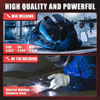 AWT MIG Welding Machine,160A 5 in 1 Plasma Cutter Welder Combo HF TIG/Gas MIG/Flux MIG/Stick Welding,110/220V Dual Voltage, Multi-Process Welder MIG88-160M