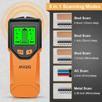 Stud Finder Wall Scanner - 5 in 1 Stud Finder Tool w/Microprocessor Chip and HD LCD Display, Stud Detector Beam Finders for the Center and Edge of Wood AC Wire Metal Studs Joist Pipe (Lox)