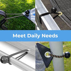 Cartman 90 Pack 11 Inch Ball Bungee Cords Canopy Ties with Elastic String for Canopy, Tarp, Straps, Tent, Black