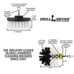 Car Cleaning Supplies - Power Drill Brushes for Cleaning - Detailing Drill Brush Set - Vehicle Carpet Drill Brush - Auto Detailing Brush Set - Upholstery Drill Brush - Home Car Cleaning Accessories