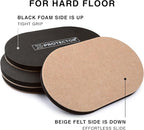 X-Protector Felt Furniture Sliders Hardwood Floors - 4 PCS 6" x 3 1/2" Furniture Sliders - Heavy Duty Felt Sliders Hard Surfaces – Move Your Furniture Easily & Safely!