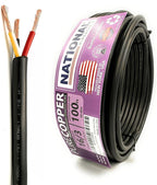 NATIONAL Wire & Cable – 16 AWG 3-Conductor Premium Copper Wire, 100 ft, Stranded | Made in USA, Heavy-Duty Flexible Jacket | LED, Lights, DIY Projects, Low Voltage Wiring, Indoor and Outdoor Use