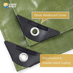 GUARD SHIELD Heavy Duty Tarp 30x40 Feet Green Multi Purpose Thick Waterproof Poly Tarp Cover 10mil