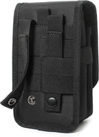 12-Inch Heavy Duty Small Tool Bag with D-Ring Clip,Flag Patch&Shoulder Strap - Small Tactical Molle Zipper Tool Bag,EDC Storage Tool Bags for Men,Multipurpose Utility Work Organizer Bag