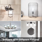 TJOY 12 Pack A19 Vintage LED Edison Bulbs, Non-Dimmable, 60W Equivalent, High Brightness 5000K Daylight White, 8W E26 Standard Base, 760 Lumens, CRI80+, Clear Glass Filament Bulb for Home, Farmhouse