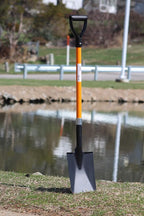 Ashman Spade Shovel (6 Pack) – 41 Inches Long D Handle Grip – The Single Shovel Weighs 2.2 Pounds and has a Durable Handle – Premium Quality Multipurpose Orange Spade Shovel with Strong Build.
