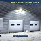 ledmo 120W LED Wall Pack Light, 15840LM Daylight Outdoor Security Lighting, Commercial and Industrial Outdoor Wall Pack Lights, 5000K IP65 Waterproof for Garage, Warehouse, Parking lot, Yard, 6 Pack