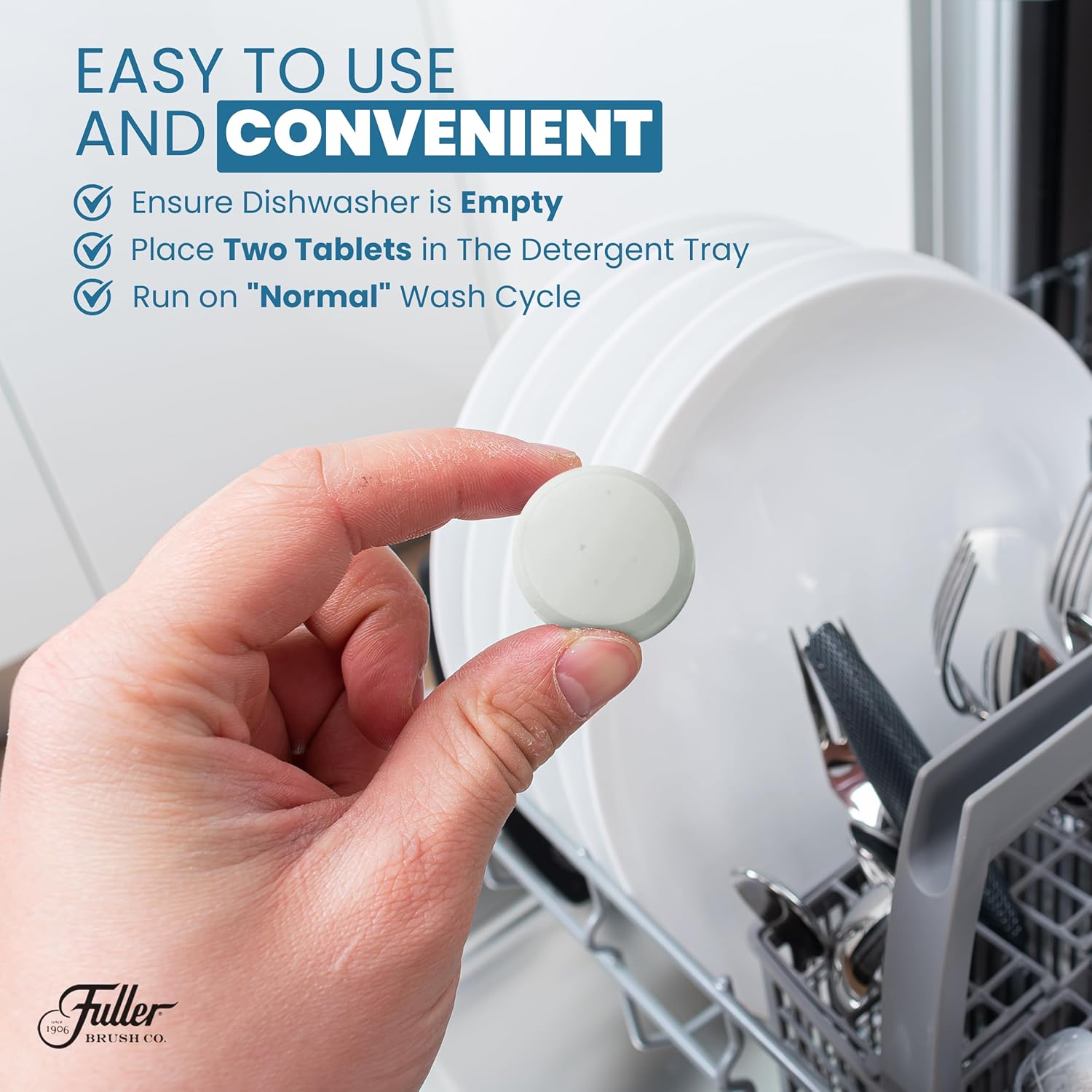 Fuller Dishwasher Cleaner Tabs - Lemon Scent