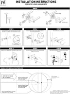 Mega Handles - Prime Entrance Handle, Entry Lever Door Handle, Heavy Duty Square Locking Lever Set for Left or Right-Handed Doors, Interior/Exterior Door Levers - Matte Black