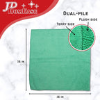Microfiber Cleaning Cloths,48 Pack, 16"x16", All-Purpose, Softer, Highly Absorbent, Lint-Free, Reusable, Washable Pro Towels, Green, for House, Kitchen, Bathroom, Car, Office