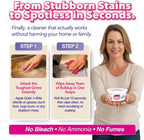 Quick 'n Brite All Purpose Cleaning Paste – Miracle Cleaner for Tough Stains, Biodegradable, Non-Toxic, Pet-Safe, Multi-Surface Stain Remover, Made in USA, 12 Oz