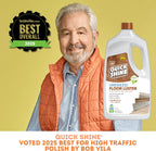 Quick Shine Hardwood Floor Luster-Polish 64oz | Plant-Derived w/Carnauba | Safer Choice, No PFAS, pH Neutral | Ready to Use Formula w/Anti-Slip Technology | Simply Squirt & Spread | Made in USA