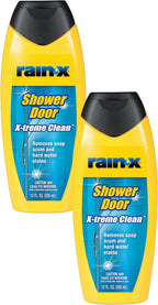 Rain-X 630544 X-Treme Clean Shower Door Cleaner, 12 Fl. Oz, Formulated To Glass Doors - Removes Soap Scum, Dirt, Hard Water Build-up, Calcium, Lime & Rust Stains (Pack of 2)