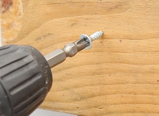 cSeao Wood Screws Assortment Kit, Phillips Flat Head Screws for Wood, Drywall Screws with Bit, 7 Sizes (5/8" to 2"), Pack of 200