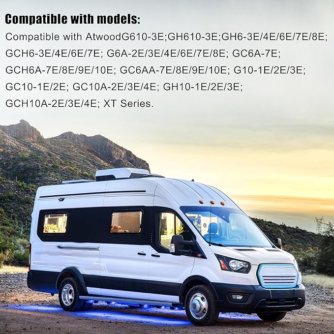 91365 RV Water Heater Ignition Control Circuit Board Kit Fit for Atwood Water heaters GC10A-4E GC6AA-10E GCH6A-10E GCH10A-4E Replace 91365 93305 91346 93851 91226 Gas Electric 12VDC