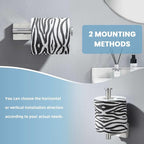 Suyar Bathroom Hardware Set Brushed Nickel, 304 Stainless Steel Bathroom Accessories 4 Pieces, Include Robe Hook, Toilet Paper Holder, Hand Towel Holder, Towel Bar, Wall Mount