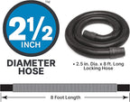 Shop-Vac 9601806 18 Gallon Wet/Dry Utility Vacuum, 6.0 Peak HP, 2.5 Inch Diameter x 8 Foot Hose, 20 Foot Cord, Design For Powerful Suction