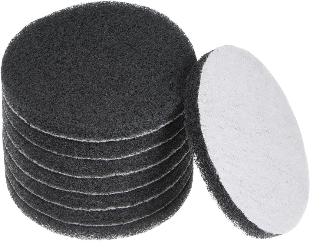 HARFINGTON 8pcs Drill Power Brush 4 Inch Tile Scrubber Scouring Pads 800-1000 Grit for Bathroom Kitchen Household Cleaning