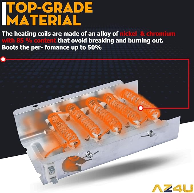 For Whirlpool LER5620KQ1 LER4634JQ1 LER4634PQ0 LER7646EQ2 LER3624EQ1 LER4634EQ2 LER8858EQ1 WED5300VW0 WED4800XQ3 WED5100VQ0 LER4634EQ0 LER4634JT0 LER3624EQ0 LEQ9030PQ0 Replaces Dryer Heating Element