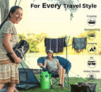 One Hand Wash Bag and Plunger Set - Off Grid Washing Machine Non Electric for Camping Travel | Eco Friendly Portable Manual Clothes