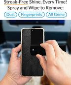 2X iCloth 2-in-1 Screen Cleaner Spray & Microfiber Cloth for Laptops, Tablets, Phones, Car Screens & Touchscreens, Streak-Free & Anti-Smudge, Large 0.68 fl oz (20ml) Bottle for Heavy Use