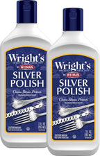 Wright's Silver Cleaner and Polish - 7 Ounce (2 Pack) Ammonia-Free - Use on Silver, Jewelry, Antique Silver