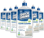 Quick Shine Multi Surface Floor Cleaner 27oz, 6Pk | Ready to Use-Streak Free- No Rinse | Use on Hardwood, Laminate, Luxury Vinyl Plank & Stone | Use in Spray Mops & Vac Mops | Safer Choice Cleaner