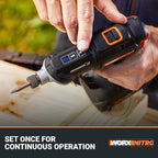 WORX Nitro 20V SwitchDriver 2.0 with 85 pc Accessory Kit, 2-in-1 Brushless Cordless Drill Driver, Drill Set Rotatable Dual 1/4" Chucks, WX177L.2 – (Battery & Charger Included)