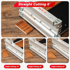 17mm Thick Upgrade Stability Heavy Laminate Floor Cutter,13" Professional Vinyl Flooring Cutter with 15°/30°/45°Adjustable Angle Settings,Cuts Laminate,LVP,LVT,SPC,WPC,Engineered Hardwood