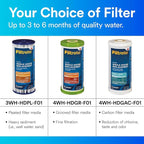 Filtrete Large Capacity Whole House Grooved Replacement Water Filter 4WH-HDGR-F01, 1-Pack, for use with 3WH-HD-S01 System