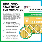 Filterbuy 25x25x1 Air Filter MERV 11 (MPR 1200) Allergen Defense Replacement (4-Pack), Electrostatic Pleated HVAC AC Furnace Filters, Made in USA (Actual Size: 24.50 x 24.50 x 0.75)
