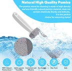 12 Pack Pumice Stone Toilet Bowl Cleaner, Toilet Pumice Stone with Handle for Toilet Cleaning, Bathtubs, Sinks, Swimming Pools, Grills