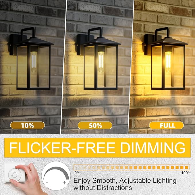 Tubular Light Bulb,T10 E26 LED Bulb Dimmable 2700K Warm White, 6W, 60 watt Equivalent, e26 Edison Bulbs for Chandeliers, Ceiling Fan, 90+CRI 600LM, 6 Pack