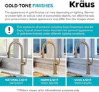KRAUS Oletto 2-in-1 Commercial Style Pull-Down Single Handle Water Filter Kitchen Faucet for Reverse Osmosis or Water Filtration System in Spot-Free Antique Champagne Bronze, KFF-2631SFACB