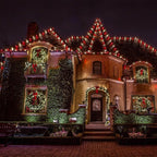 Meconard C7 Led Replacement Christmas Light Bulbs, C7 Shatterproof Led Bulbs for Christmas Indoor Outdoor String Lights, E12 Candelabra Base, Commercial Grade Holiday Bulbs, Red, 25 Pack