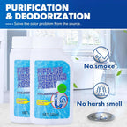 Liapu 2pcs Drain Clog Remover, Pipeline Dredging Agent, Powerful Quick Cleaning Drain Toilet Cleaner Tool, Unclog Toilet Clog And Kitchen Sink Pipe Unblocker Powder