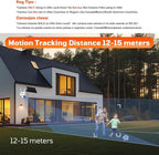 4G LTE Cellular Security Camera 180°Automatic Intrusion Detection and 360°Panoramic View Home and Outdoor Security Camera with Solar Panel, 2K Video Illumination at Night