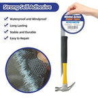 KING MOUNTAIN Grey Window Screen Repair Tape,3inX40FT Heavy Duty Screen Repair Kit for Window Screen and Screen Door Tears Holes,Strong Adhesive & Waterproof Window Screen Patch