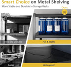 48" W Garage Shelving Heavy Duty 3030Lbs Storage Shelf 5 Tier Adjustable Shelving Units Metal Garage Storage Shelves for Basement, Commercial, Warehouse, Industrial, 72" H x 48" W x 24" D,