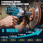 Cordless Impact Wrench 1/2 inch for Makita Battery: 1700FT-LBS High Torque Impact Wrench Heavy Duty Tool - Brushless Electric Impact Gun Includes LED Work Light with 6 Sockets