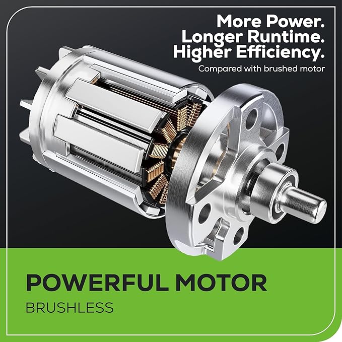 Greenworks 24V Brushless Cordless Stick Vacuum, Lightweight, Handheld, Pet, Anti-Allergen HEPA Filtration, Hard Floor, Carpet, Car, 4Ah Battery, and 30-Minute Charge Time (Green)