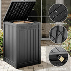 48 Gallon Package Delivery Box for Porch, Outdoor Storage with Lockable Secure, Large Double Wall Resin Outdoor Package Delivery and Waterproof